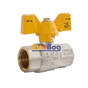 Кран кульовий для газу Santan 602, 1/2" ВВ ЖМ, Premium