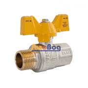 Кран кульовий для газу Santan 607, 1/2'' ЗВ ЖМ, Premium