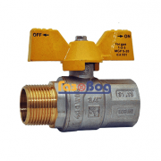 Кран кульовий для газу Santan 607, 3/4'' ЗВ ЖМ, Premium