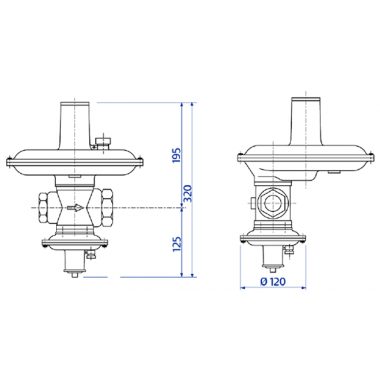 Регулятор давления газа Itron RBE 3212R Регулятор давления газа Itron RBE 3212R