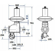 Регулятор тиску газу Itron RBE 4032 DN 100 ЗЗК 8600