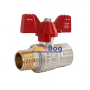 Кран кульовий для води Santan 607, 1/2" ЗВ ЧМ, Premium