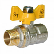 Кран кульовий для газу Santan 607, 1" ЗВ ЖМ, Professional