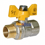 Кран кульовий для газу Santan 607, 1/2" ЗВ ЖМ, Professional