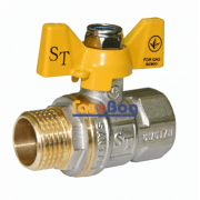 Кран кульовий для газу Santan 607, 3/4" ЗВ ЖМ, Professional